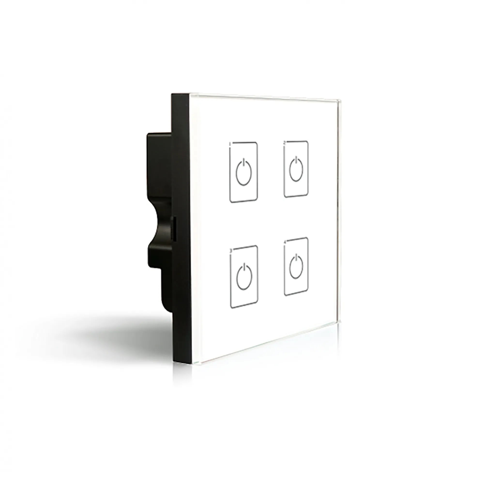 DALI Touch Panel, 4 Chanel control, Scene, Group, Unicast, Broadcast mode. Output signal: DALI, IP20.